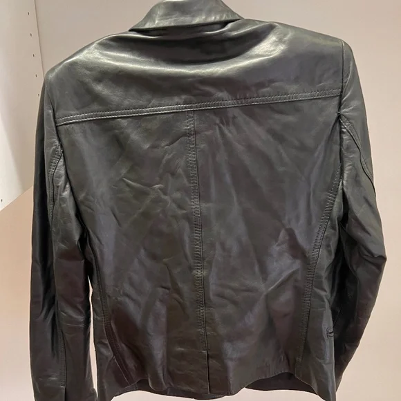 Zadig & Voltaire Lamb Leather Biker Jacket Size XS - Picture 2 of 9